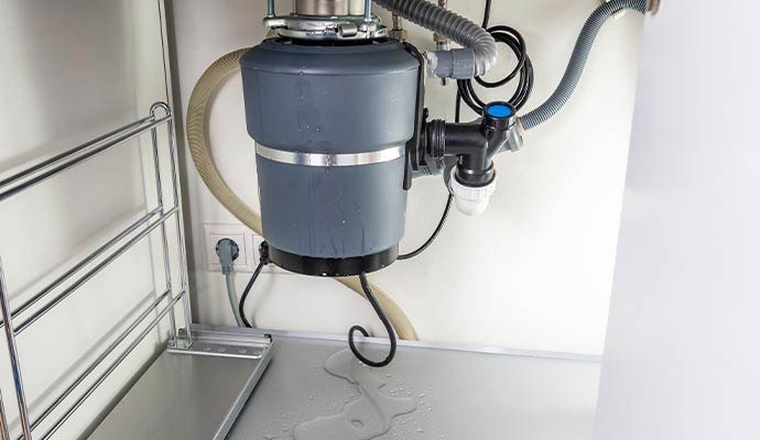 Leaky garbage disposal Leaky garbage disposal