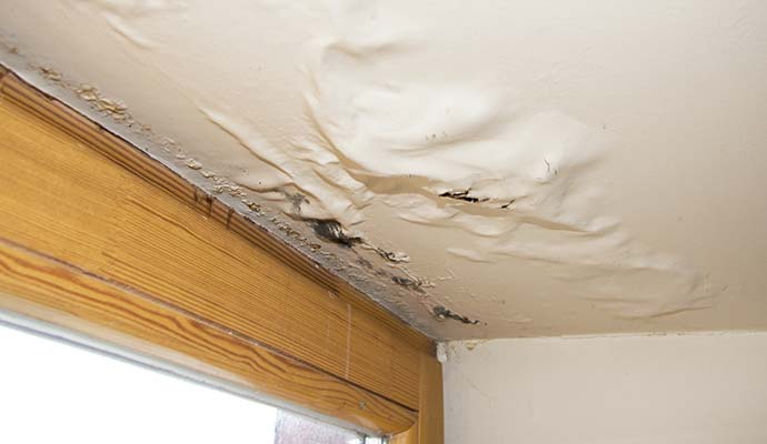 Water damaged ceiling Water damaged ceiling